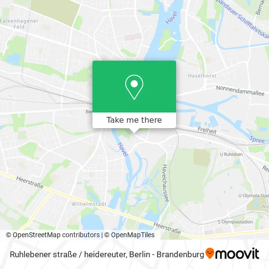 Ruhlebener straße / heidereuter map