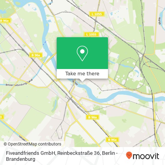 Карта Fiveandfriends GmbH, Reinbeckstraße 36