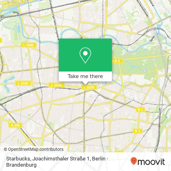 Карта Starbucks, Joachimsthaler Straße 1