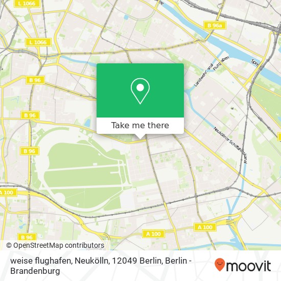 weise flughafen, Neukölln, 12049 Berlin map