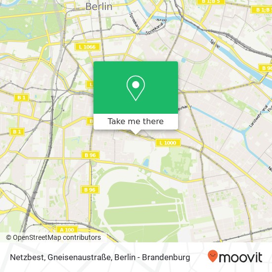 Netzbest, Gneisenaustraße map