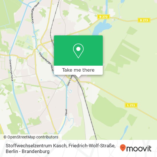 Stoffwechselzentrum Kasch, Friedrich-Wolf-Straße map