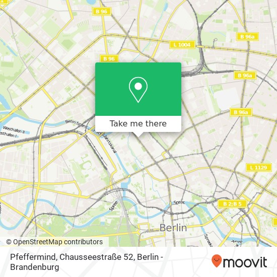 Карта Pfeffermind, Chausseestraße 52