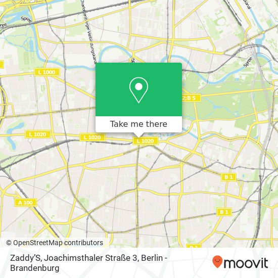 Карта Zaddy’S, Joachimsthaler Straße 3