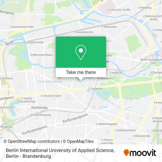 Карта Berlin International University of Applied Science