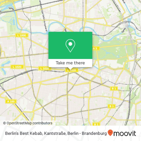 Berlin's Best Kebab, Kantstraße map