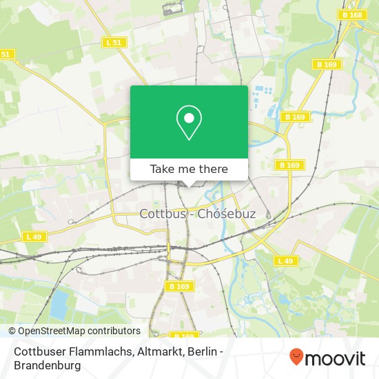 Cottbuser Flammlachs, Altmarkt map