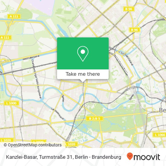 Карта Kanzlei-Basar, Turmstraße 31