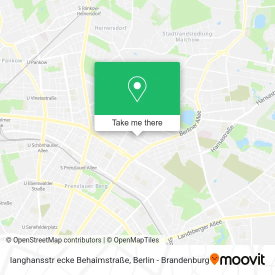 Карта langhansstr ecke Behaimstraße