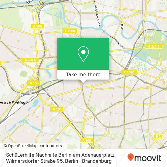 Карта SchüLerhilfe Nachhilfe Berlin-am Adenauerplatz, Wilmersdorfer Straße 95