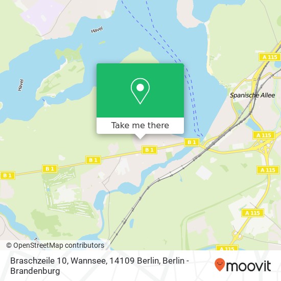 Braschzeile 10, Wannsee, 14109 Berlin map