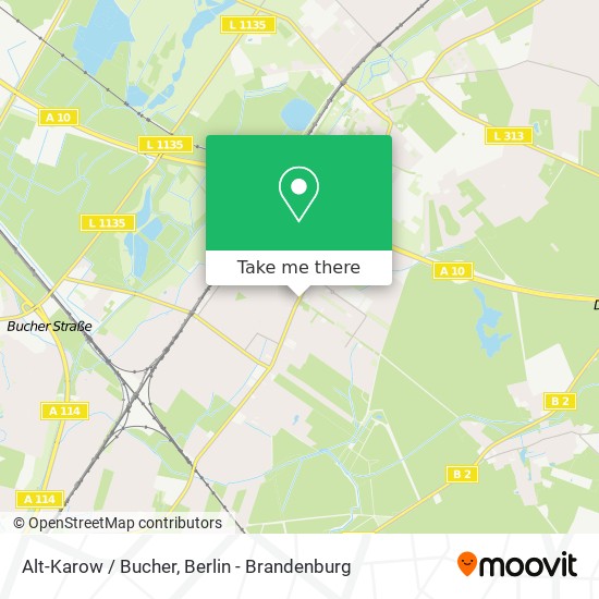 Alt-Karow / Bucher map