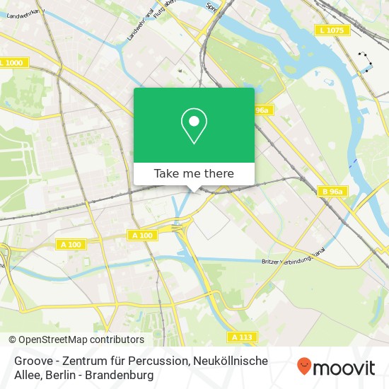 Groove - Zentrum für Percussion, Neuköllnische Allee map