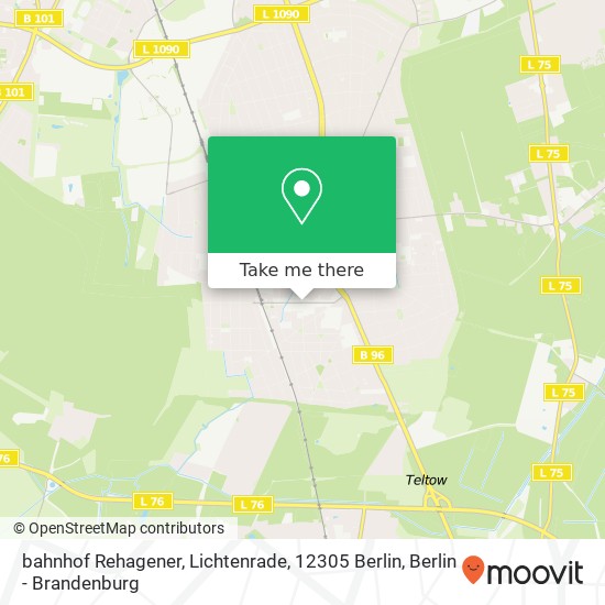 bahnhof Rehagener, Lichtenrade, 12305 Berlin map