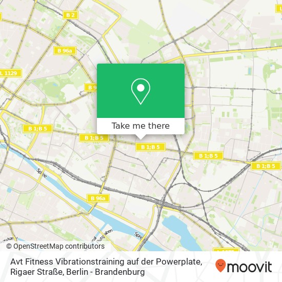 Avt Fitness Vibrationstraining auf der Powerplate, Rigaer Straße map