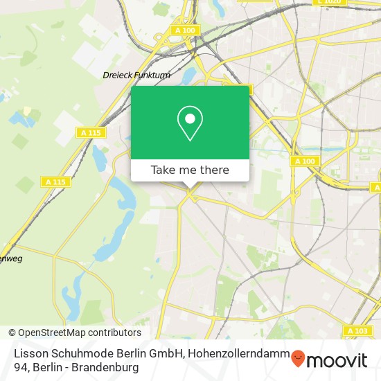 Lisson Schuhmode Berlin GmbH, Hohenzollerndamm 94 map