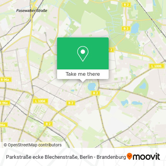 Parkstraße ecke Blechenstraße map