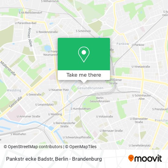 Pankstr ecke Badstr map