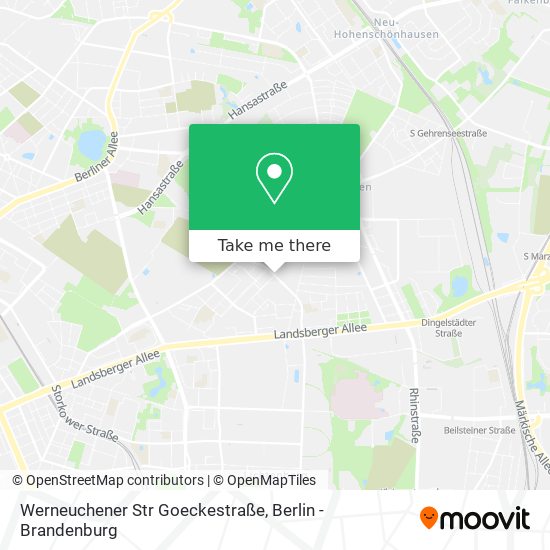 Werneuchener Str Goeckestraße map