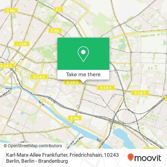 Karl-Marx-Allee Frankfurter, Friedrichshain, 10243 Berlin map