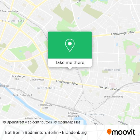 Карта Ebt Berlin Badminton