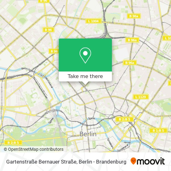 Gartenstraße Bernauer Straße map