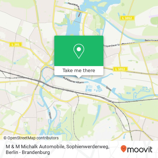 M & M Michalk Automobile, Sophienwerderweg map