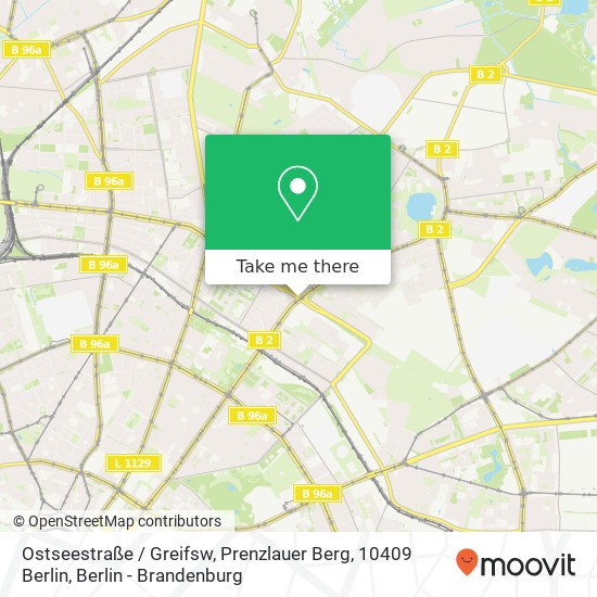 Ostseestraße / Greifsw, Prenzlauer Berg, 10409 Berlin map