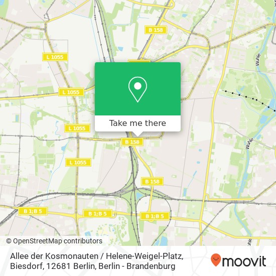 Allee der Kosmonauten / Helene-Weigel-Platz, Biesdorf, 12681 Berlin map