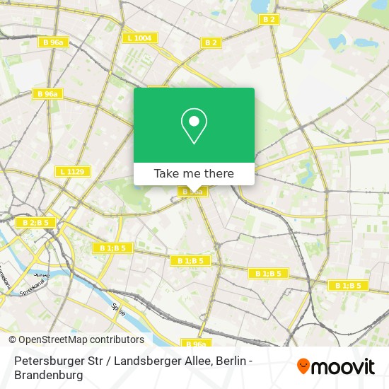 Petersburger Str / Landsberger Allee map