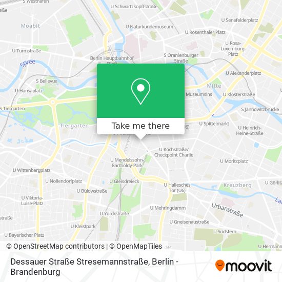 Карта Dessauer Straße Stresemannstraße