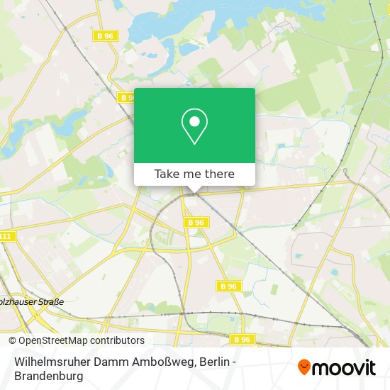 Wilhelmsruher Damm Amboßweg map