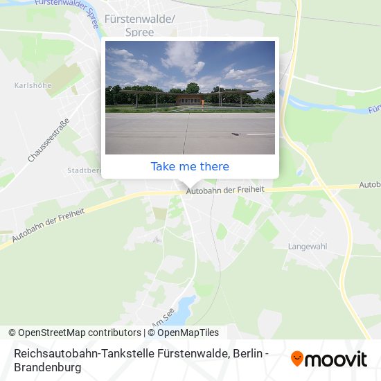 Карта Reichsautobahn-Tankstelle Fürstenwalde