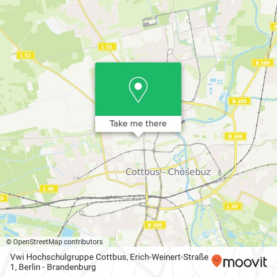 Vwi Hochschulgruppe Cottbus, Erich-Weinert-Straße 1 map