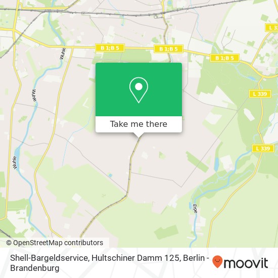 Shell-Bargeldservice, Hultschiner Damm 125 map