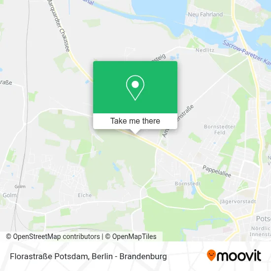 Florastraße Potsdam map