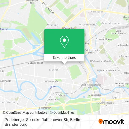 Perleberger Str ecke Rathenower Str map