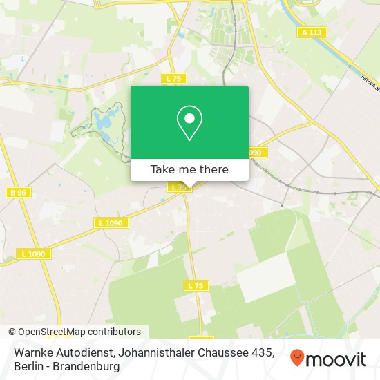 Warnke Autodienst, Johannisthaler Chaussee 435 map
