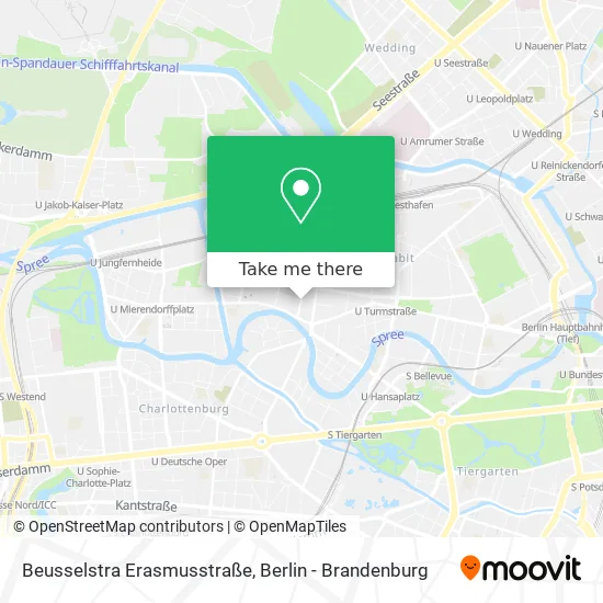 Карта Beusselstra Erasmusstraße