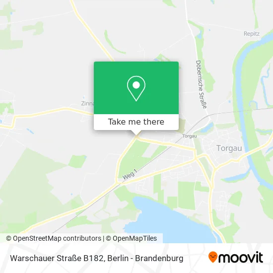 Карта Warschauer Straße B182