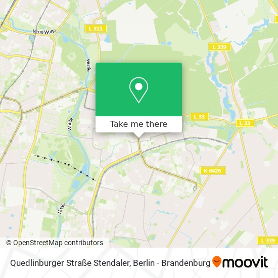 Quedlinburger Straße Stendaler map