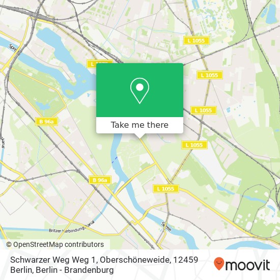 Schwarzer Weg Weg 1, Oberschöneweide, 12459 Berlin map