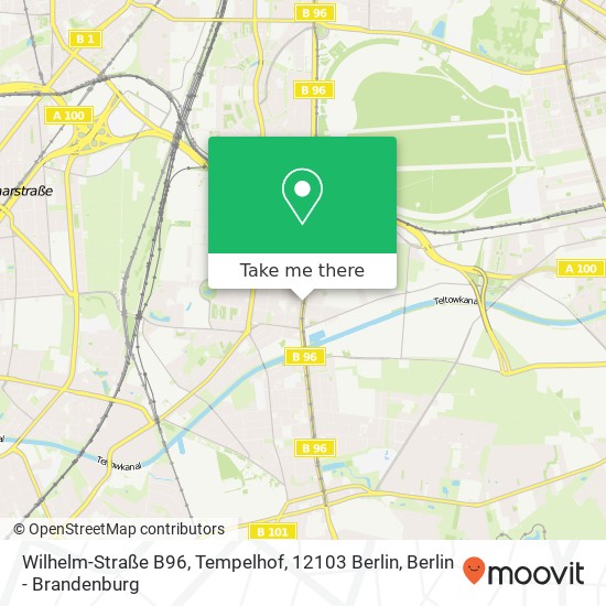 Wilhelm-Straße B96, Tempelhof, 12103 Berlin map