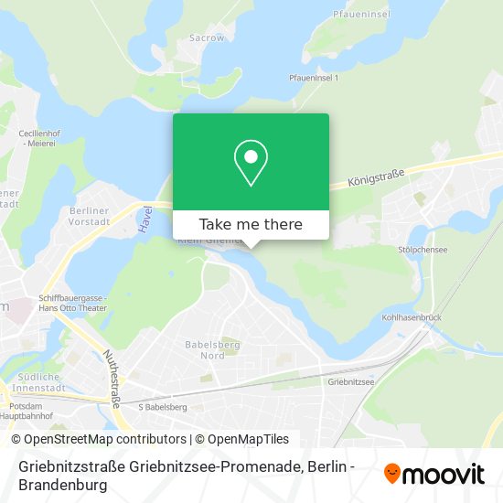 Карта Griebnitzstraße Griebnitzsee-Promenade