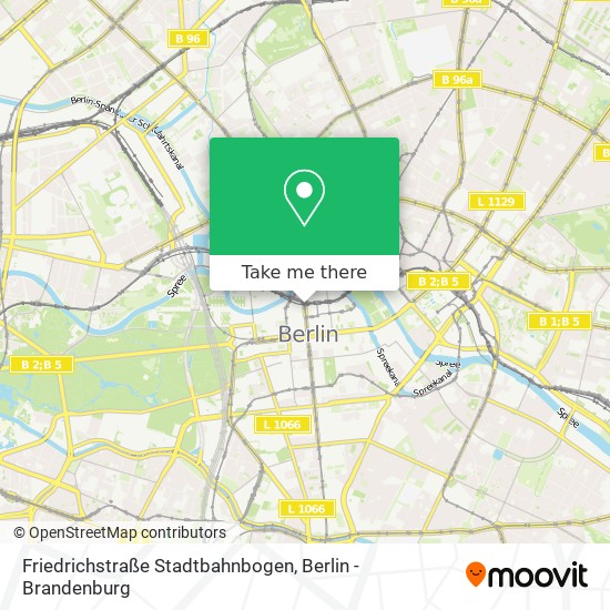Friedrichstraße Stadtbahnbogen map