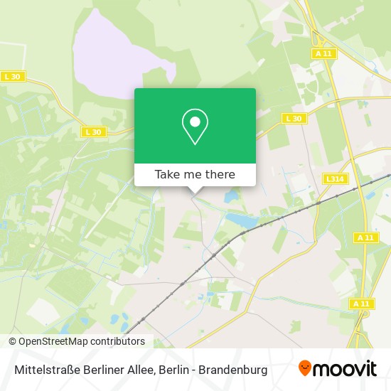 Карта Mittelstraße Berliner Allee