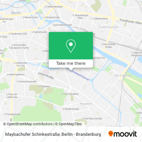 Карта Maybachufer Schinkestraße