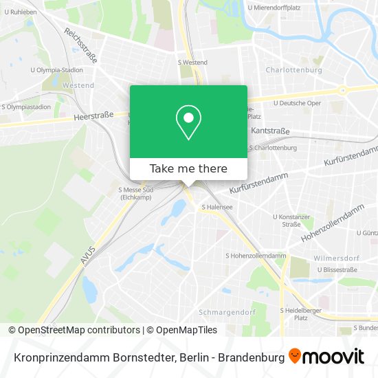 Kronprinzendamm Bornstedter map