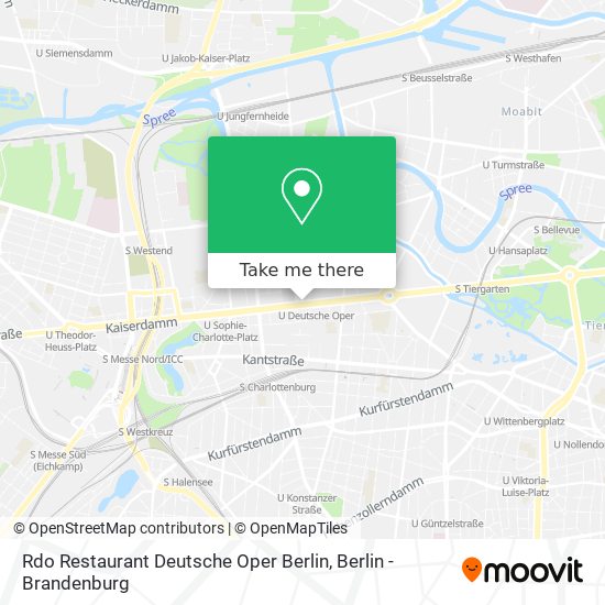 Карта Rdo Restaurant Deutsche Oper Berlin