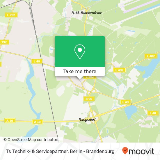 Ts Technik- & Servicepartner map